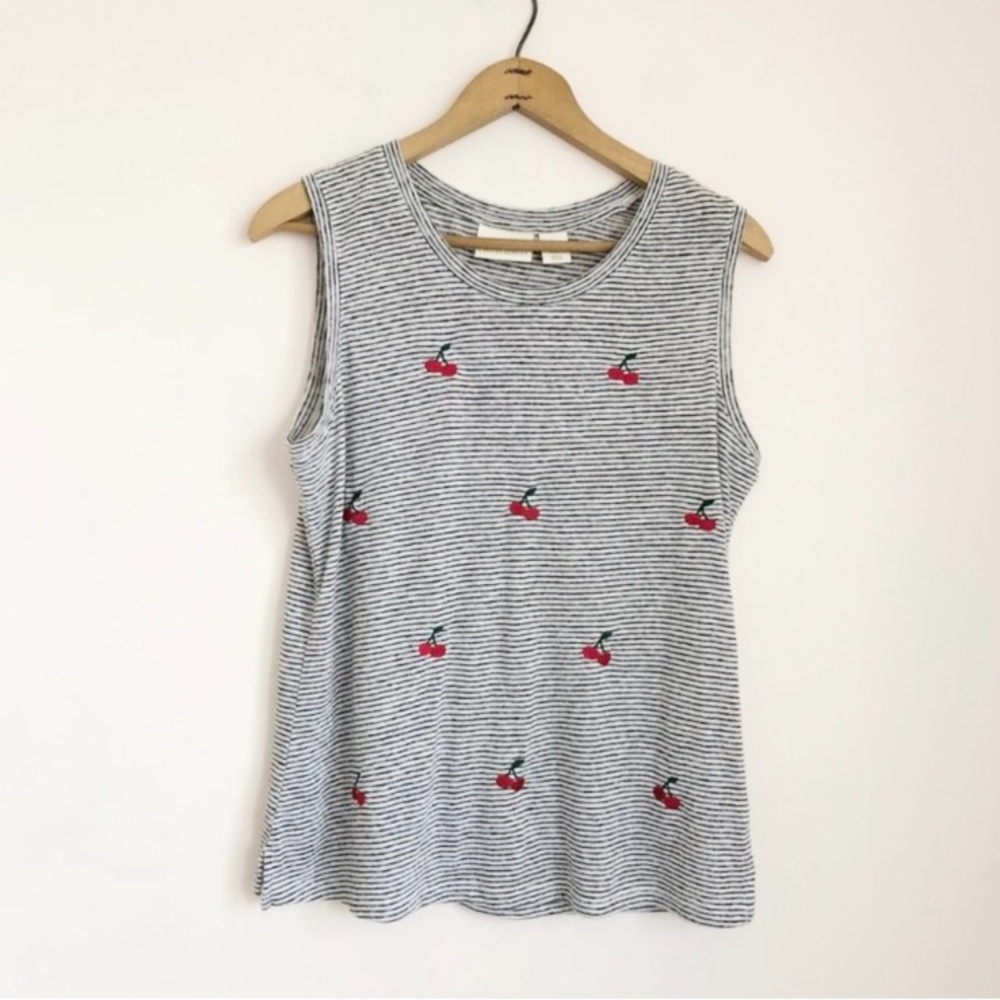 Cynthia Rowley Cherry Print Top